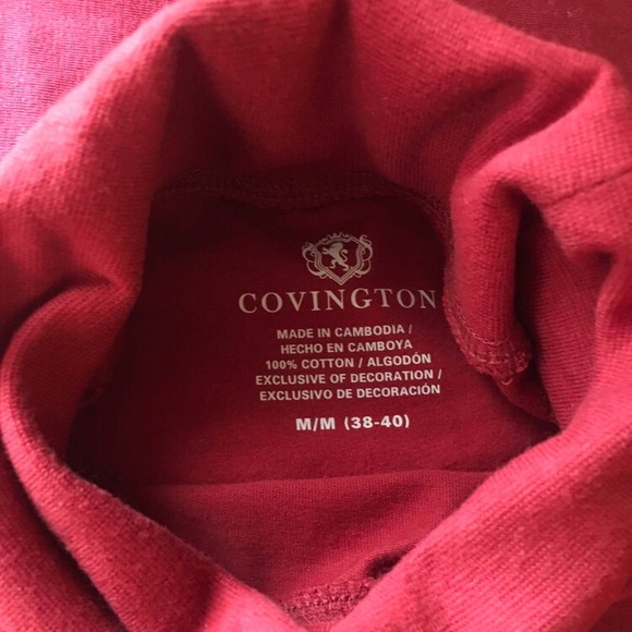 Covington Men’s Red Turtle Neck - Picture 2 of 3